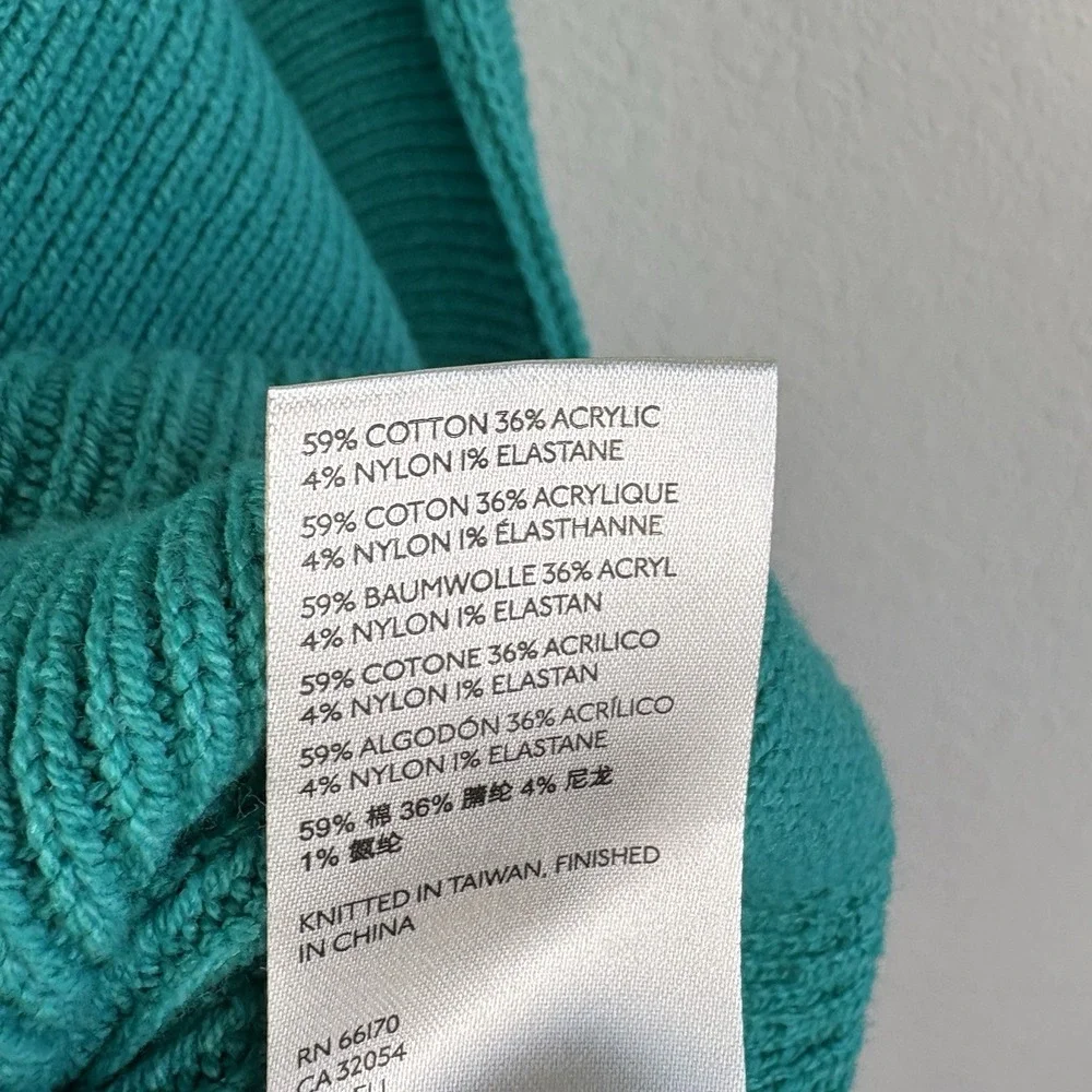 RARE Free People S Easy Street Tunic Sweater in Mar Chiquita Teal Oversized